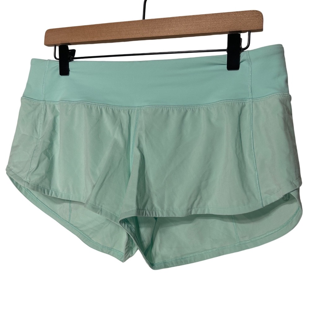 Lululemon Low-Rise Lined Shorts Mint Green Size 8